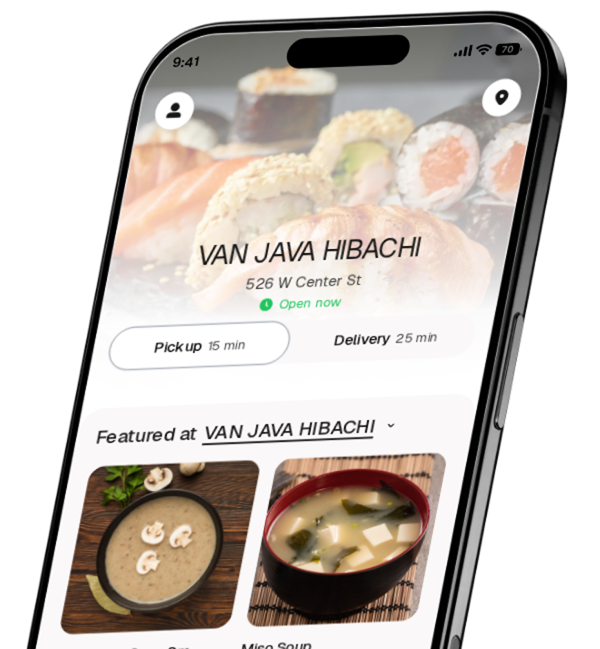 VAN JAVA HIBACHI app preview