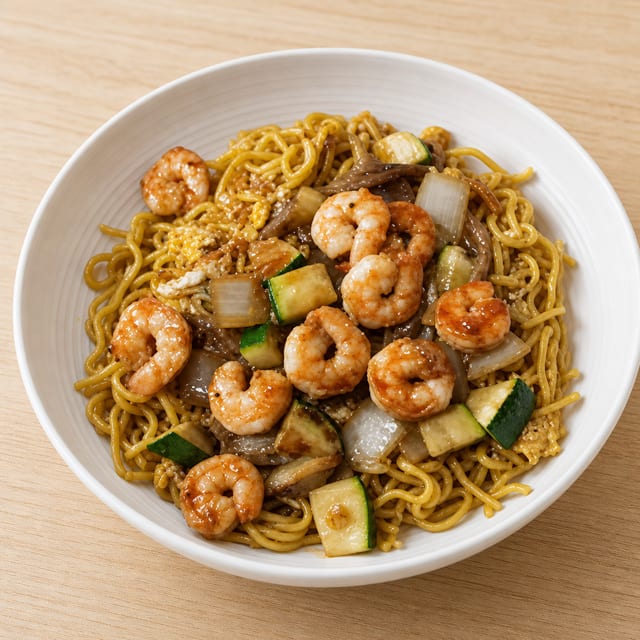 SHRIMP NOODLE.
