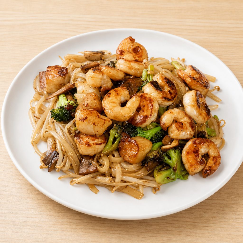Hibachi Shrimp & Scallop.