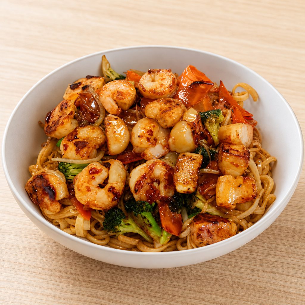 Noodle Shrimp & Scallop.