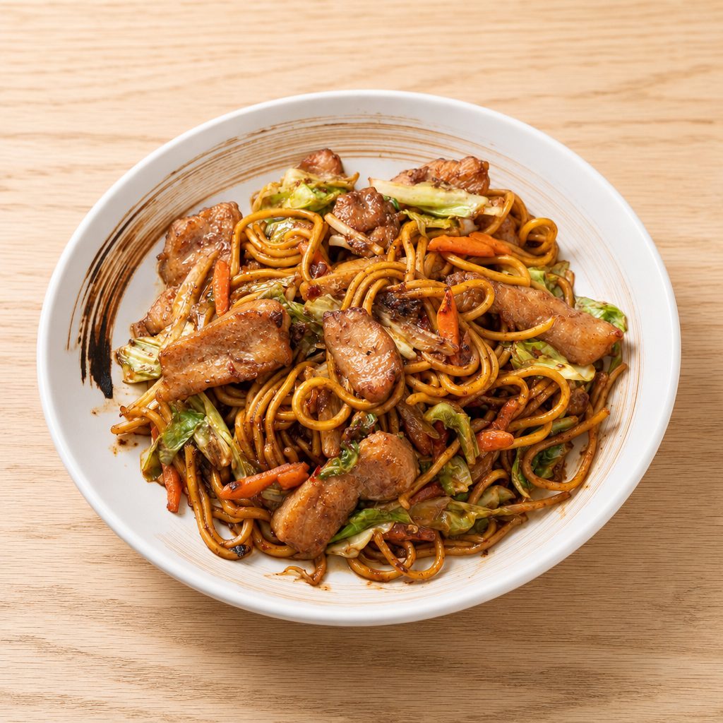 STEAK NOODLE.