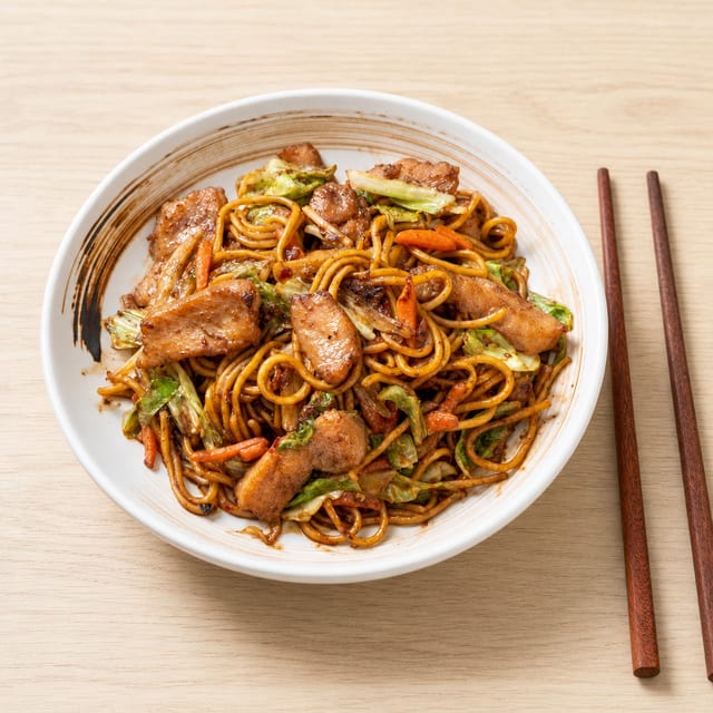 SALMON NOODLE.