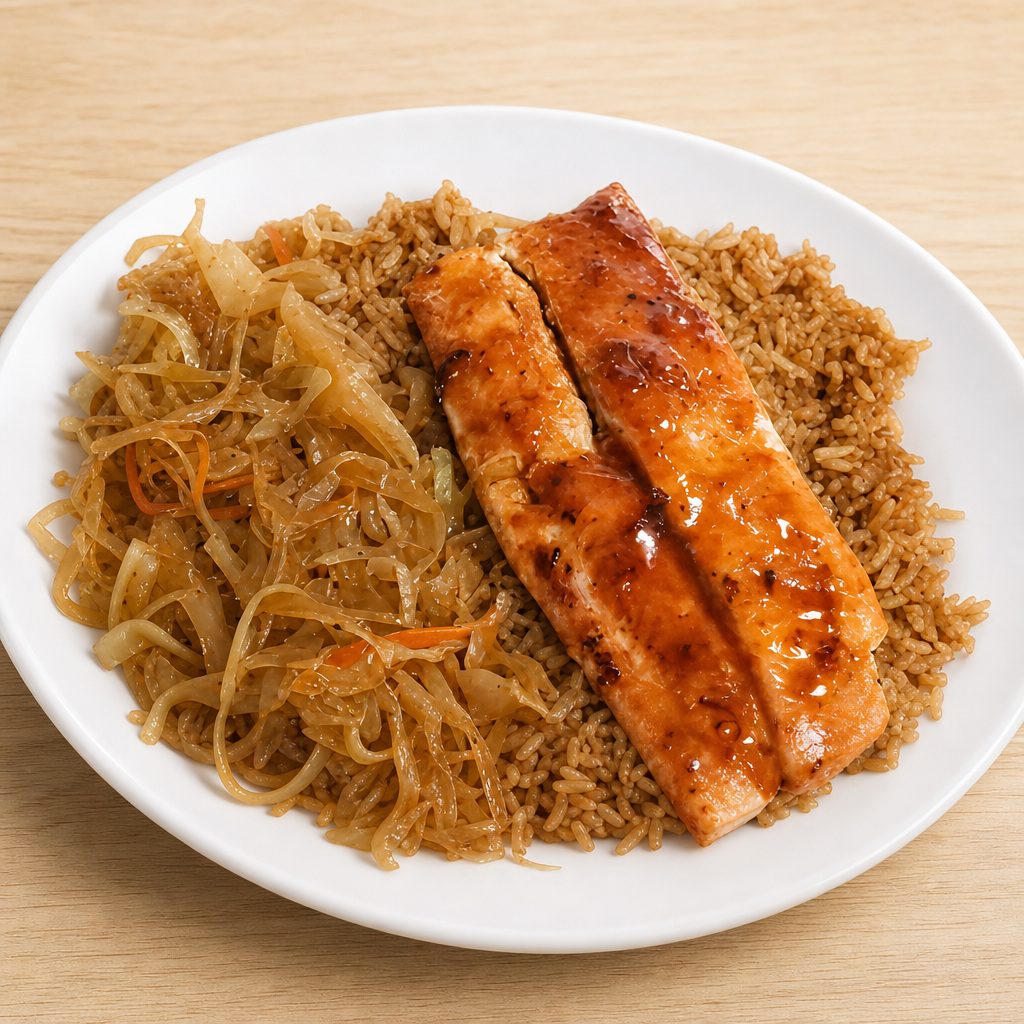 HIBACHI SALMON.