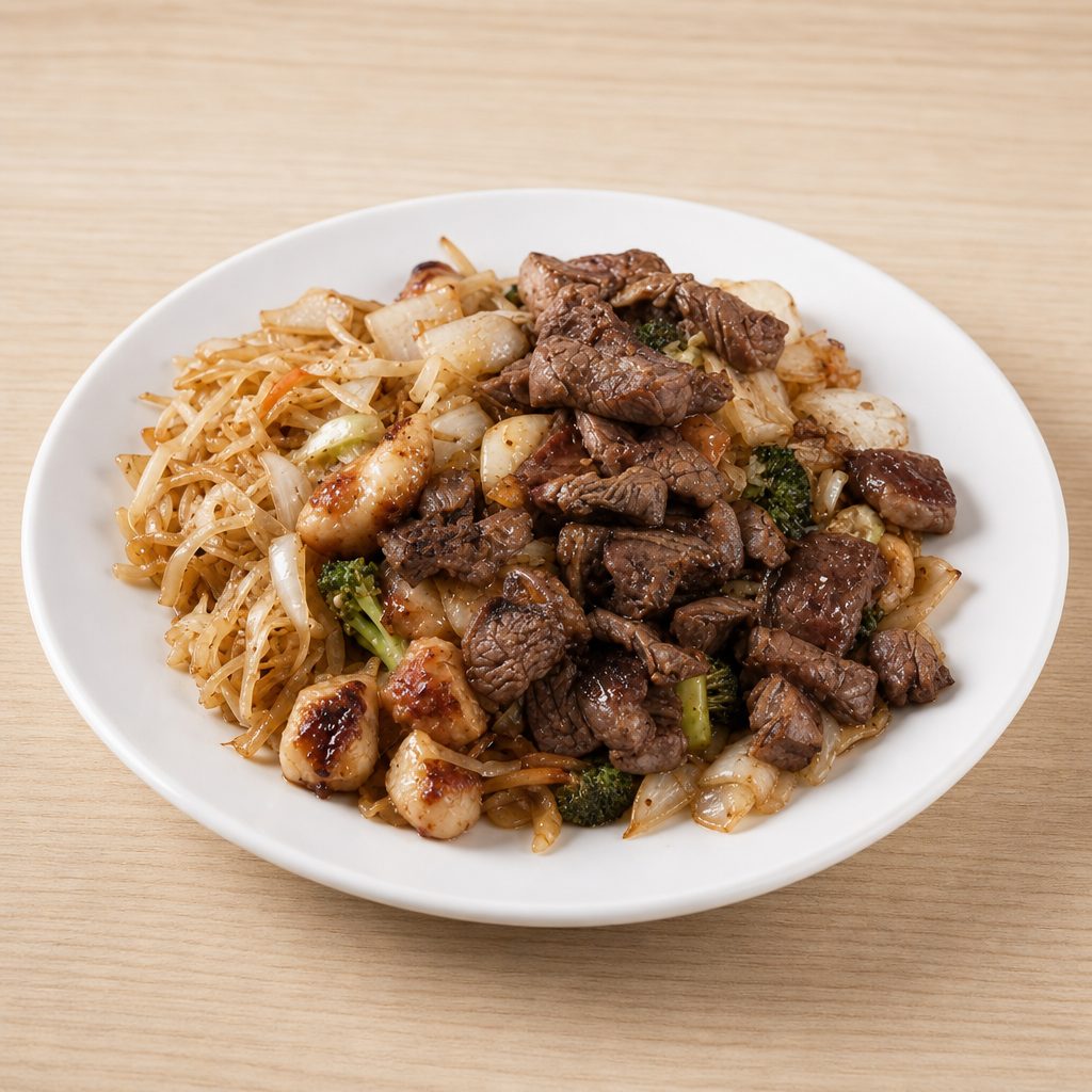 Hibachi Steak & Scallop.