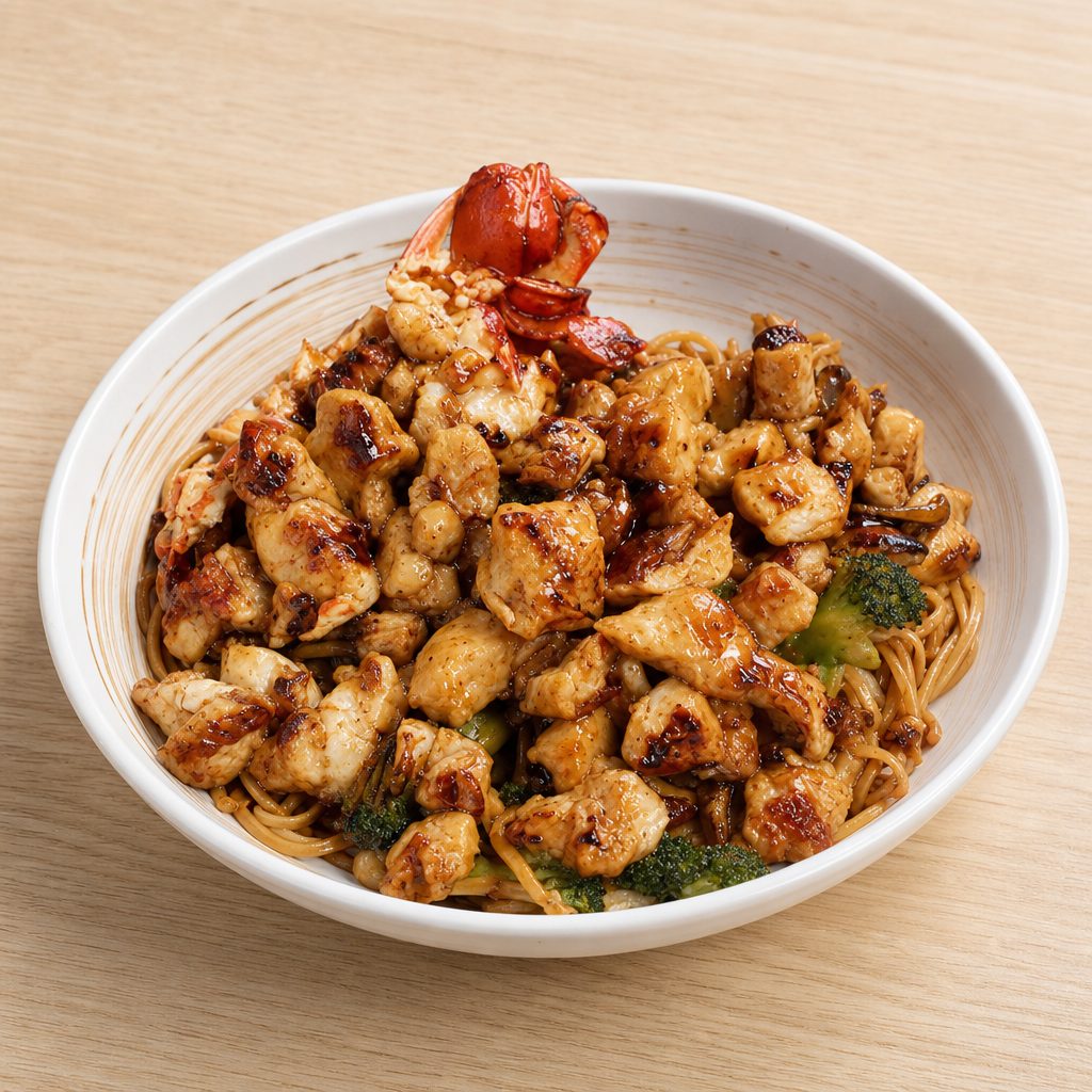 Noodle Chicken & Lobster.
