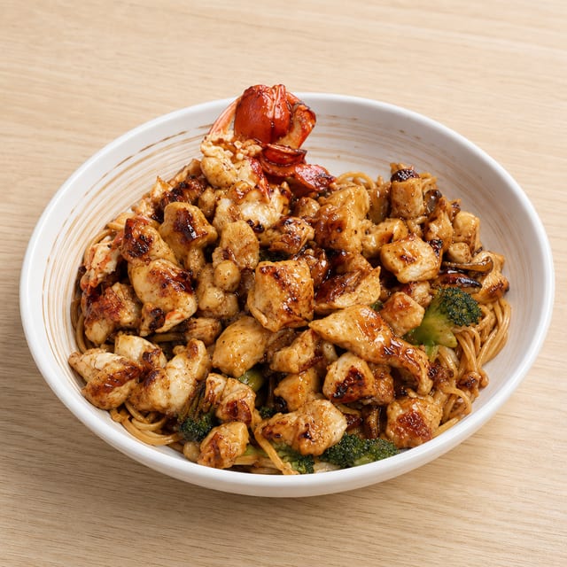 Noodle Chicken & Lobster.