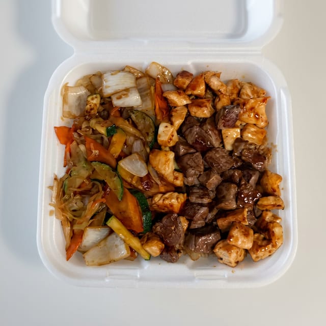 Hibachi Chicken & Steak.