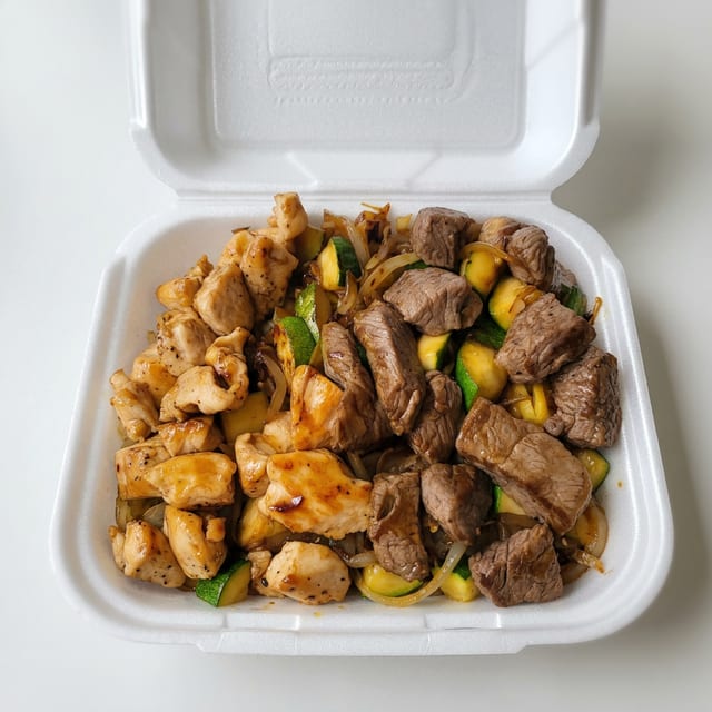 Chicken & Steak Noodle.