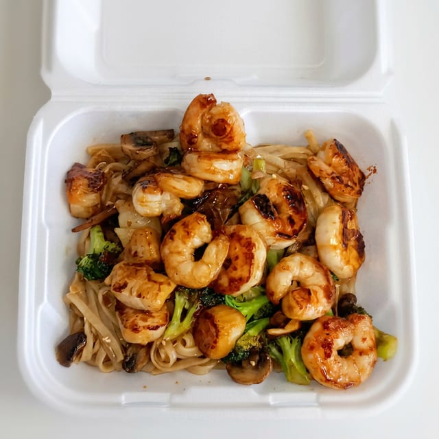 Hibachi Shrimp & Scallop.