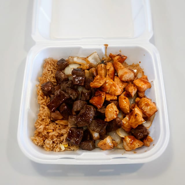 Hibachi Filet Mignon & Chicken.