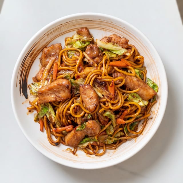 SALMON NOODLE.