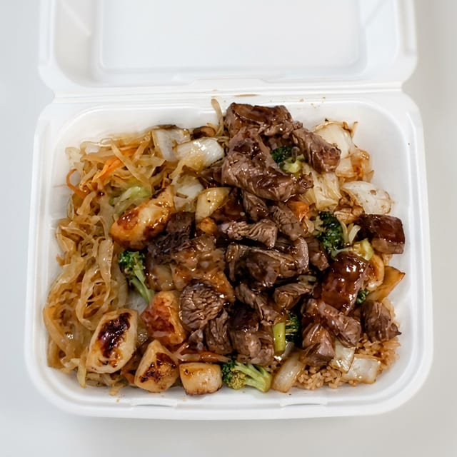 Hibachi Steak & Scallop.